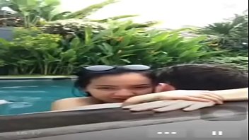 Steamy Poolside Live Show With Indonesian Passion