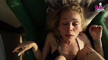 Fiery Blonde Gets Pounded Hard In Her Red Converse Kicks