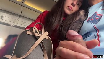 In-flight Handjob: Stroking My Cock In A Crowded Cabin