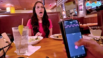 Public Lunch Break: Getting Off With A Remote Controlled Toy For A Sizzling Female Orgasm