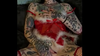 Naughty Milf Climaxes Alone Under The Christmas Tree