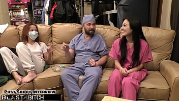Nurse Blaire Celeste’s Mouth Filled With A Massive Cum Blast