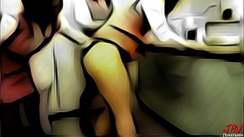 Two Horny Animated Sluts Force Their Coworker Into A Hardcore Anal Pounding
