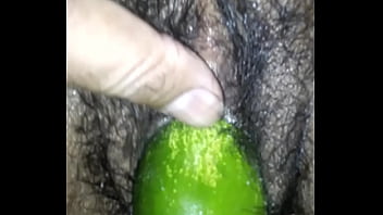 Sultry Desi Wife Hungrily Devours A Thick, Juicy Cucumber